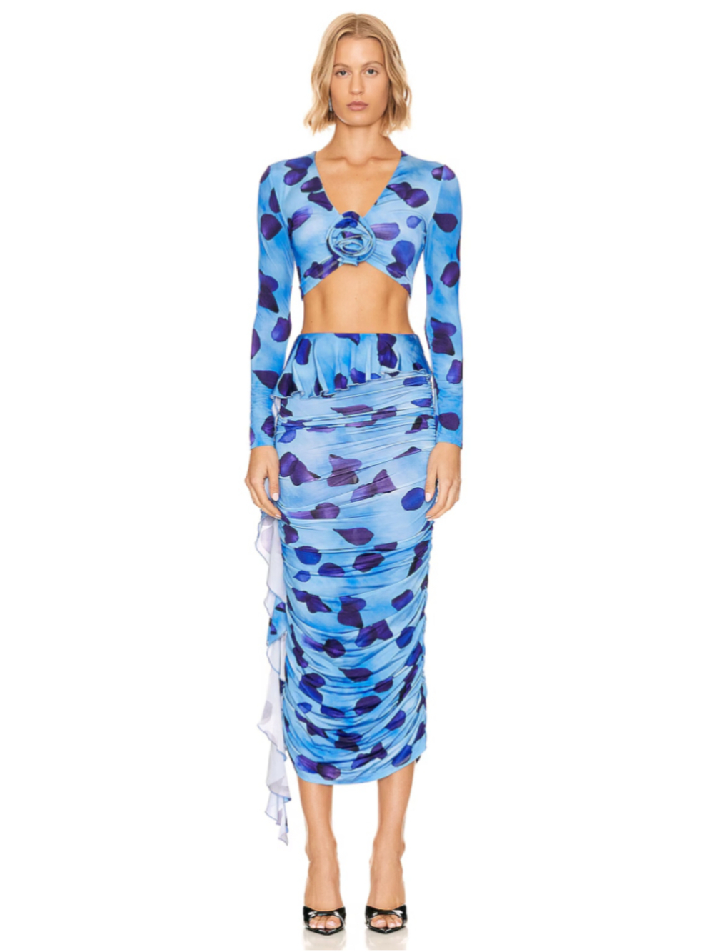 MIRAE 2PC TANGO FLORAL SET WOMEN'S SIZE US 2 (EU 34)